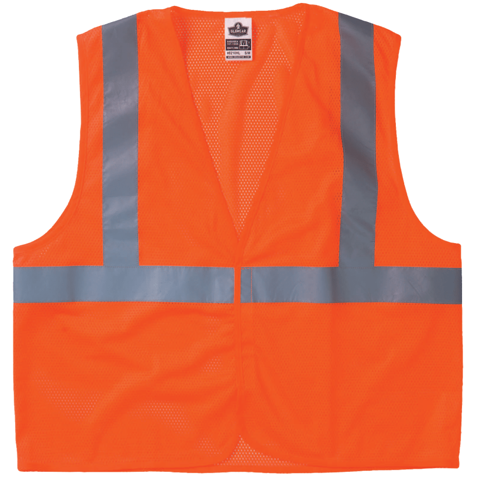 Ergodyne GloWear Safety Vest, 8210HL Economy Mesh Type-R Class 2, Small/Medium, Lime