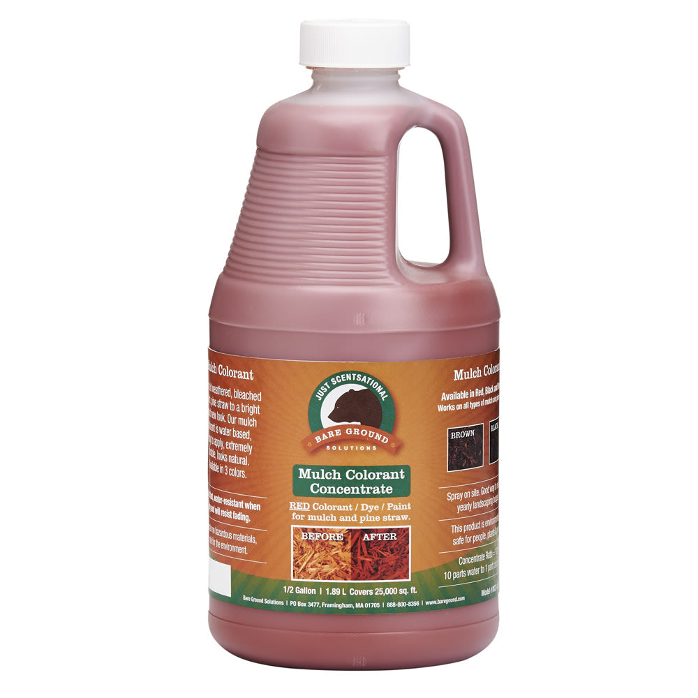 Just Scentsational Mulch Colorant Concentrate Liquid, 0.5 Gallons, Red Bark