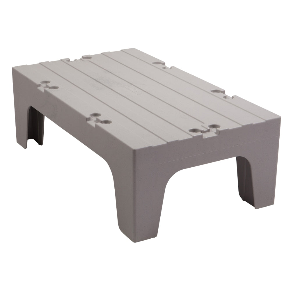 Cambro Solid Dunnage Rack, 12inH x 21inW x 36inD, Speckled Gray