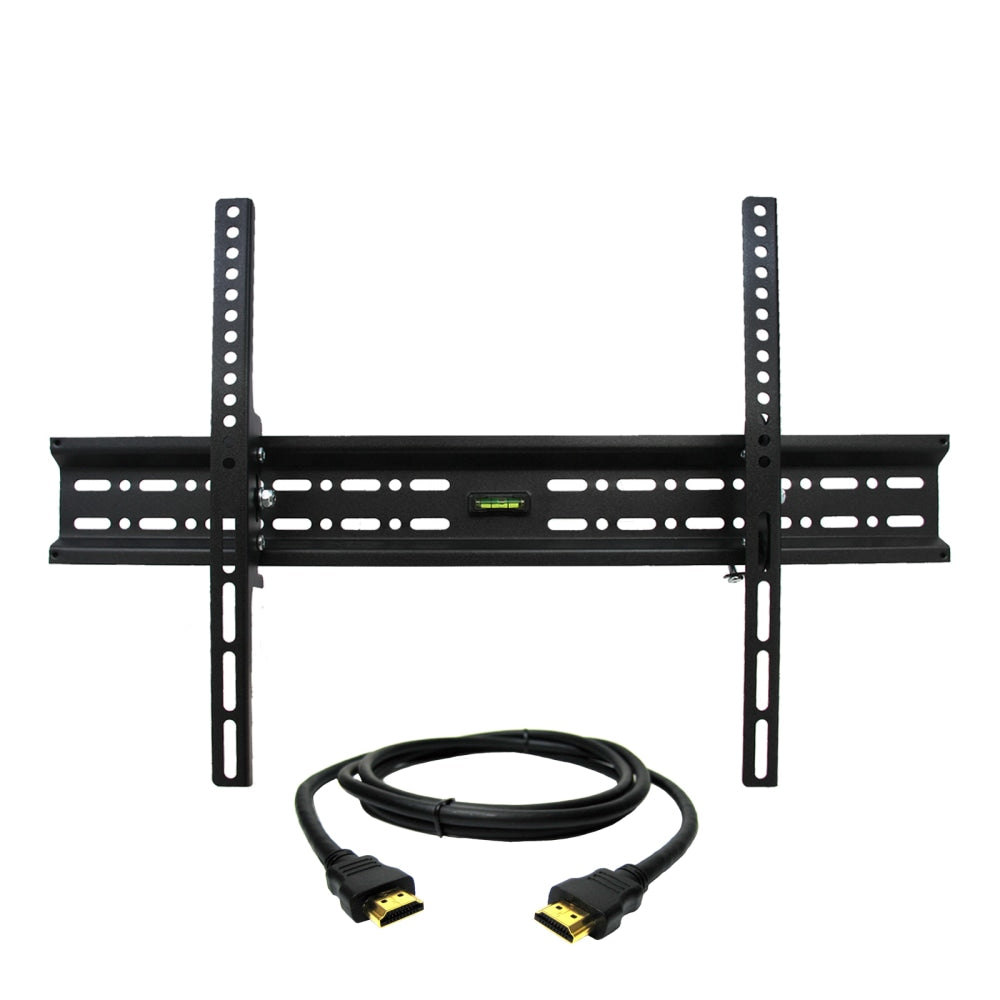 MegaMounts Tilting Wall Mount With Bubble Level For 32 - 70in TVs, 4inH x 25.5inW x 2inD, Black