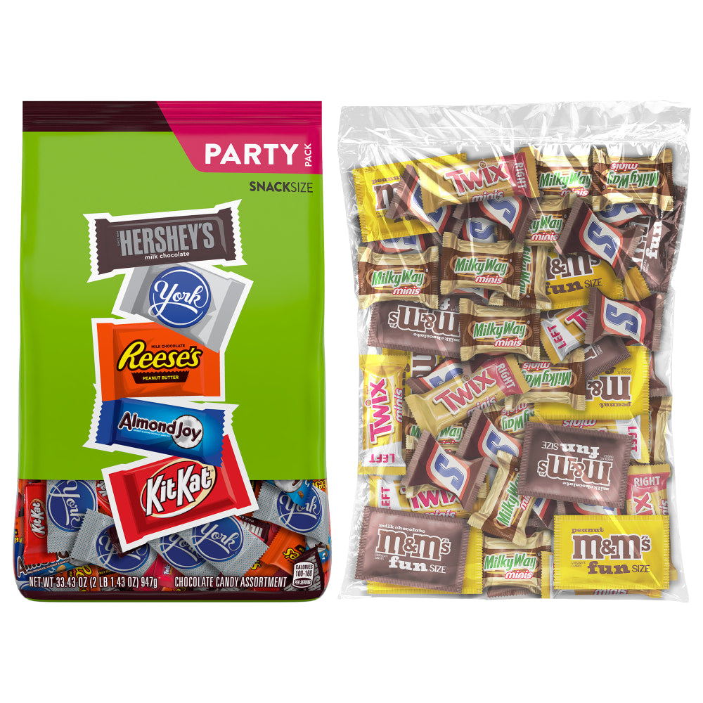 Hersheys Milk Chocolate Assortment/Mars Chocolate Favorites Bundle