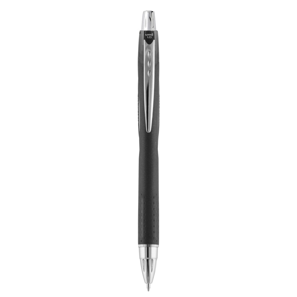 uni-ball Jetstream RT Retractable Ballpoint Pens, Bold Point, 1.0 mm, Black Barrel, Black Ink, Pack Of 12