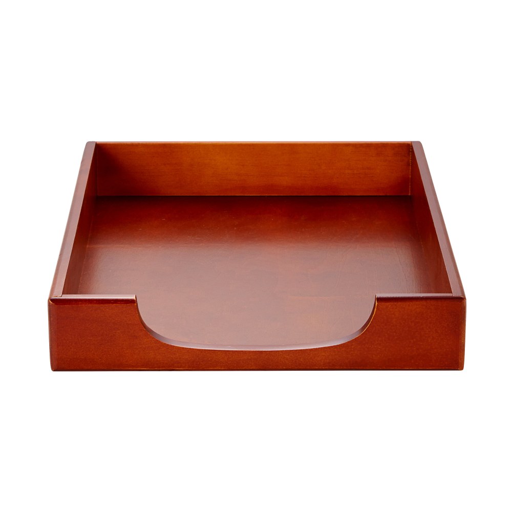 Rolodex Wood Tones Letter-Size Tray, Mahogany