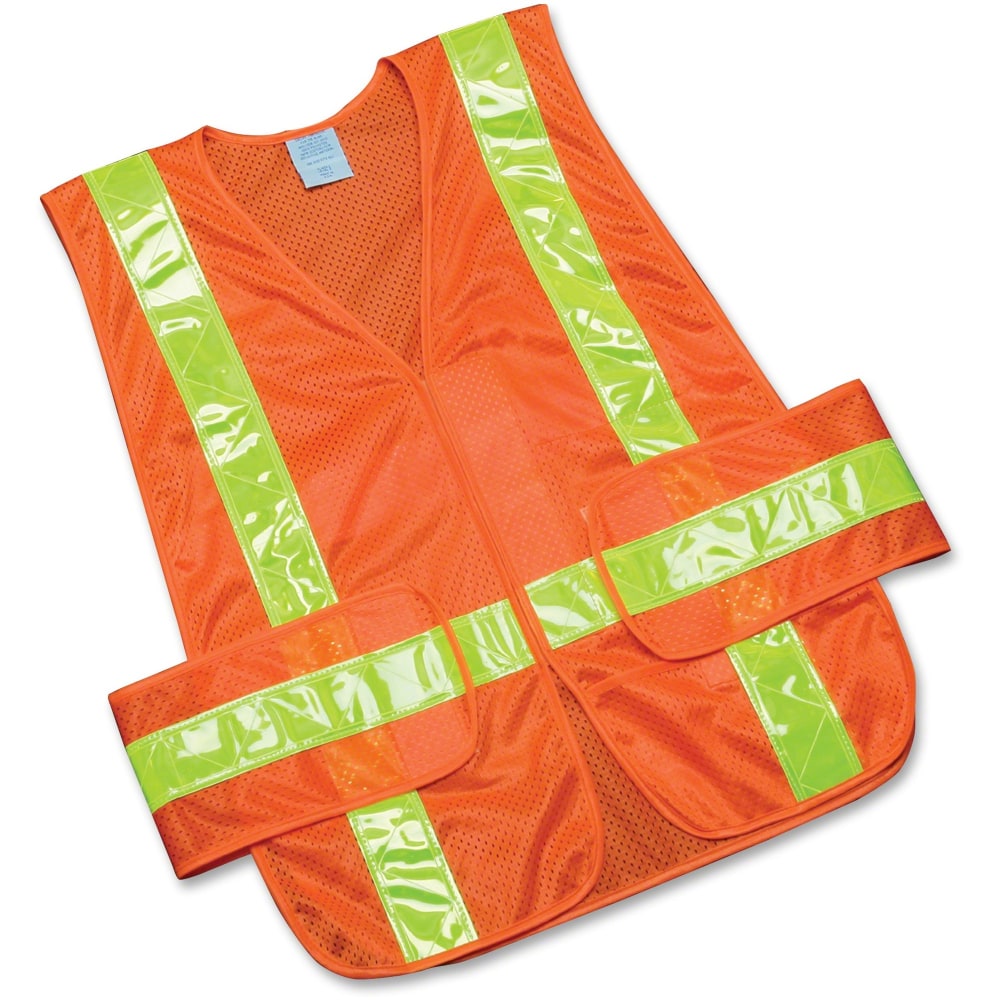 SKILCRAFT 360? Visibility Safety Vest, One Size, Orange/Yellow (AbilityOne 8415-01-598-4873)