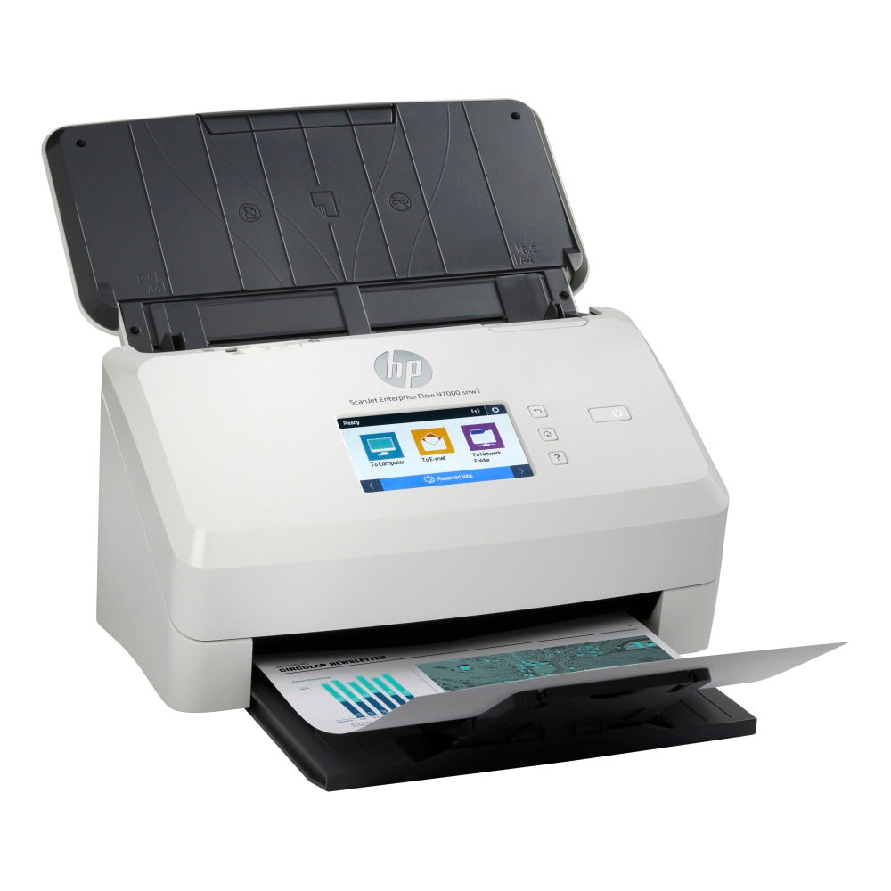 HP ScanJet Enterprise Flow N7000 snw1 Scanner, 7.5inH x 12.2inW x 7.8inD, 6FW10A#BGJ