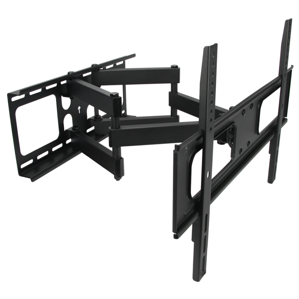 MegaMounts Full Motion Double Articulating Wall Mount For 32 - 70in TVs, 20inH x 26inW x 8inD, Black