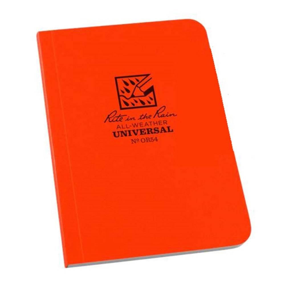 Rite in the Rain All-Weather Memo Book, Orange, 60 Sheets Per Pad, 3 1/8 x 5, Pack Of 6