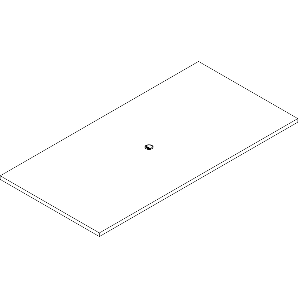 Lorell Prominence 2.0 Rectangular Conference Tabletop - For - Table TopMahogany Rectangle, Laminated Top x 96in Table Top Width x 48in Table Top Depth x 1.50in Table Top Thickness - Assembly Required - Particleboard Top Material - 1 Each