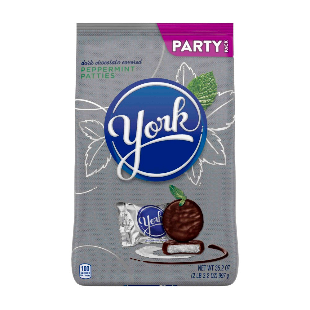 York Dark Chocolate Peppermint Patties, 35.2-Oz Bag