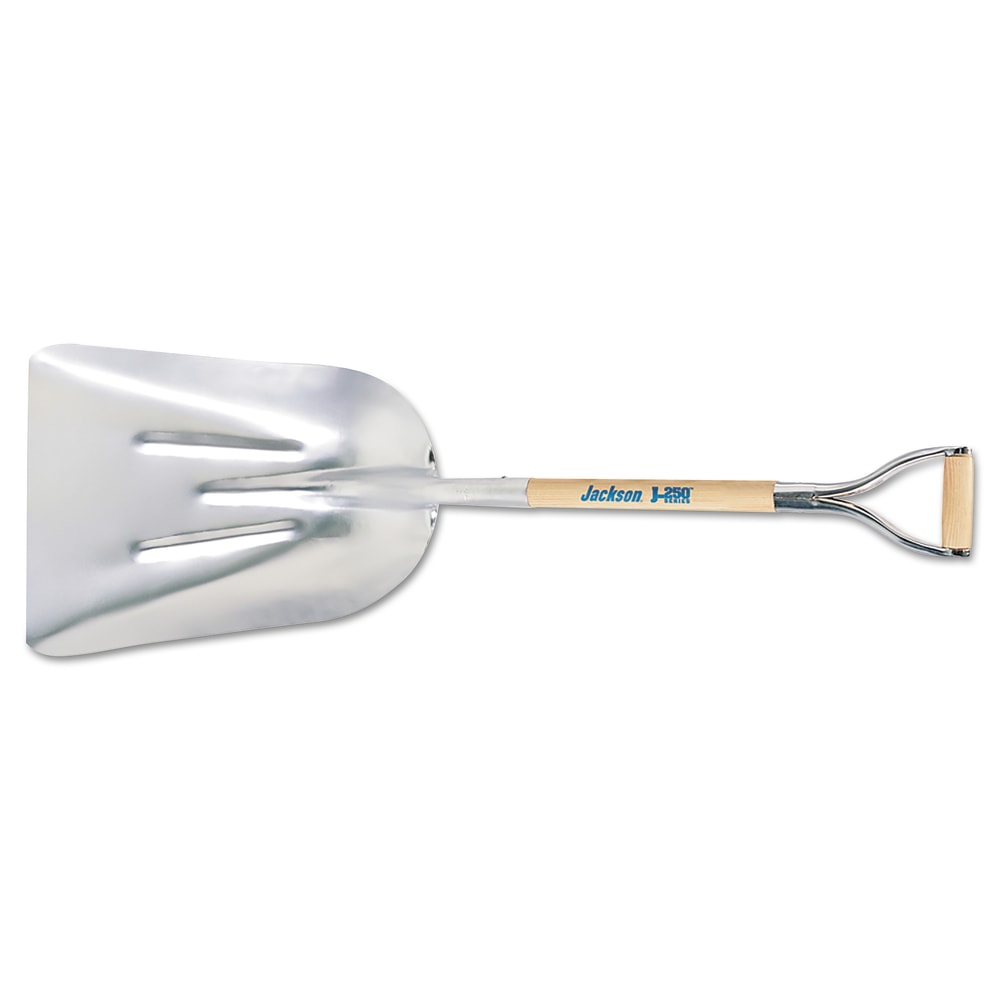 Jackson Aluminum Scoop with Cushioned D-Grip, 15in Width Blade