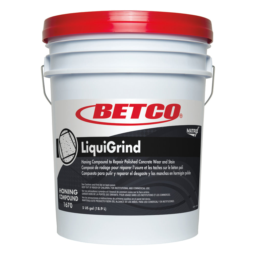 Betco Crete Rx LiquiGrind Container, 5 Gallon Container