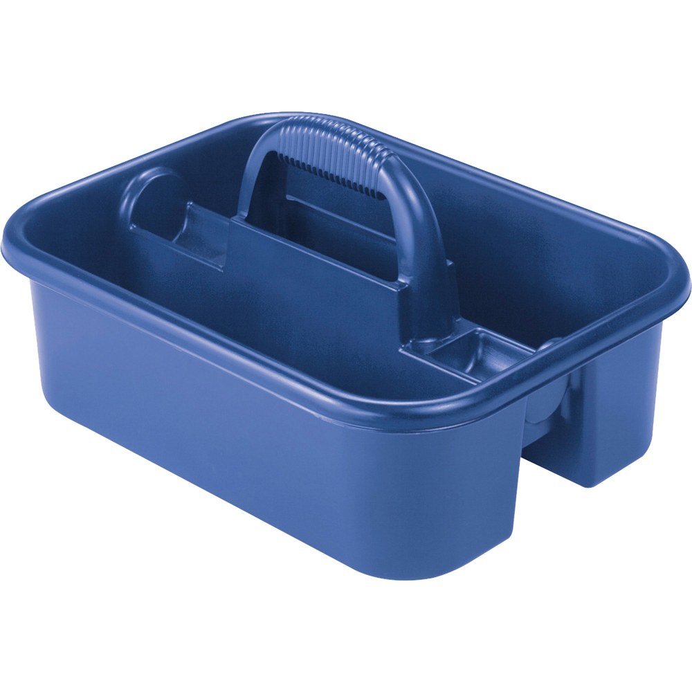 Akro Mils 18in Storage Tote Caddy, Medium Size, Blue