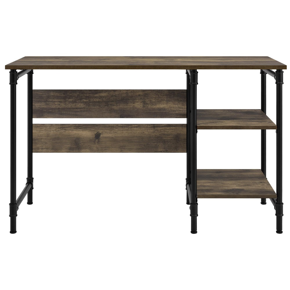 Ameriwood Home Carter 47inW Single-Pedestal Computer Desk, Rustic