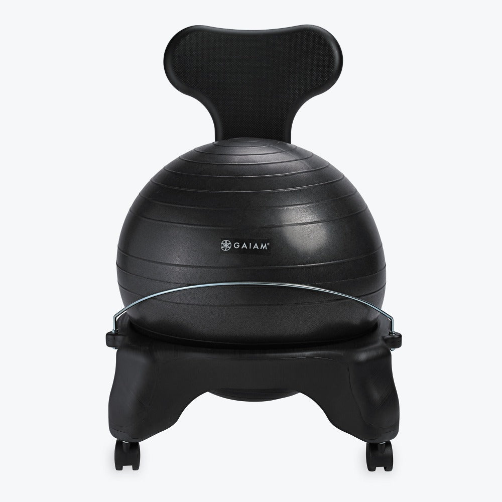 Gaiam Classic Balance Ball Chair, Gray