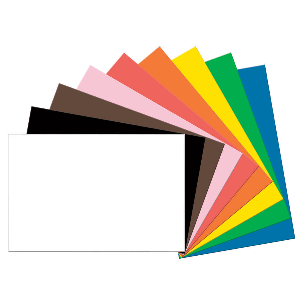 Tru-Ray Construction Paper, 50% Recycled, Assorted Colors, 24in x 36in, Pack Of 50