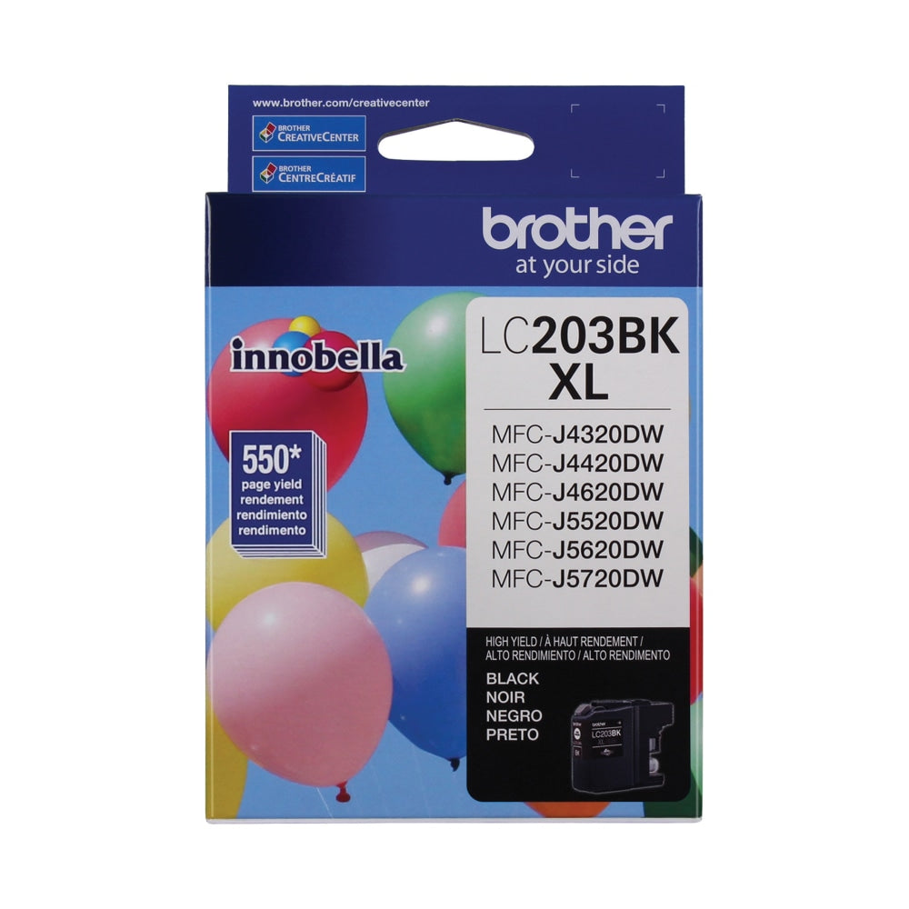 Brother LC203 Black High-Yield Ink Cartridge, LC203BKS