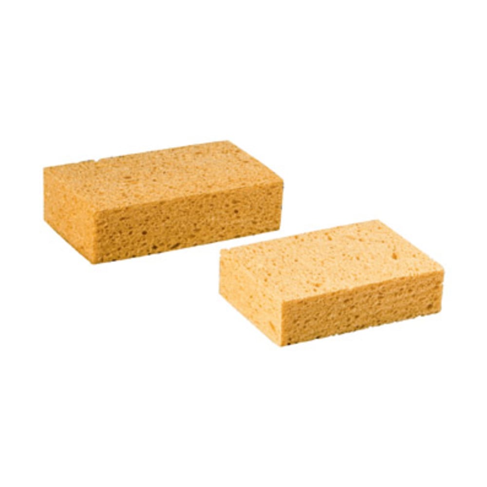 Boardwalk Medium Cellulose Sponge, 3.67 x 6.08, 1.55in Thick, Yellow, 24/Carton