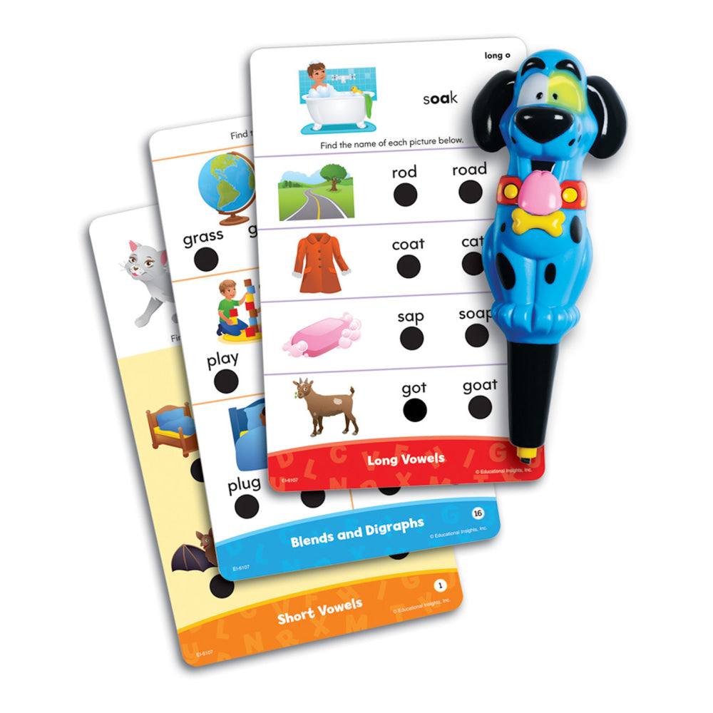 Educational Insights Phonics Fun 2-Sided Cards And Power Pen, Pre-K - Grade 2