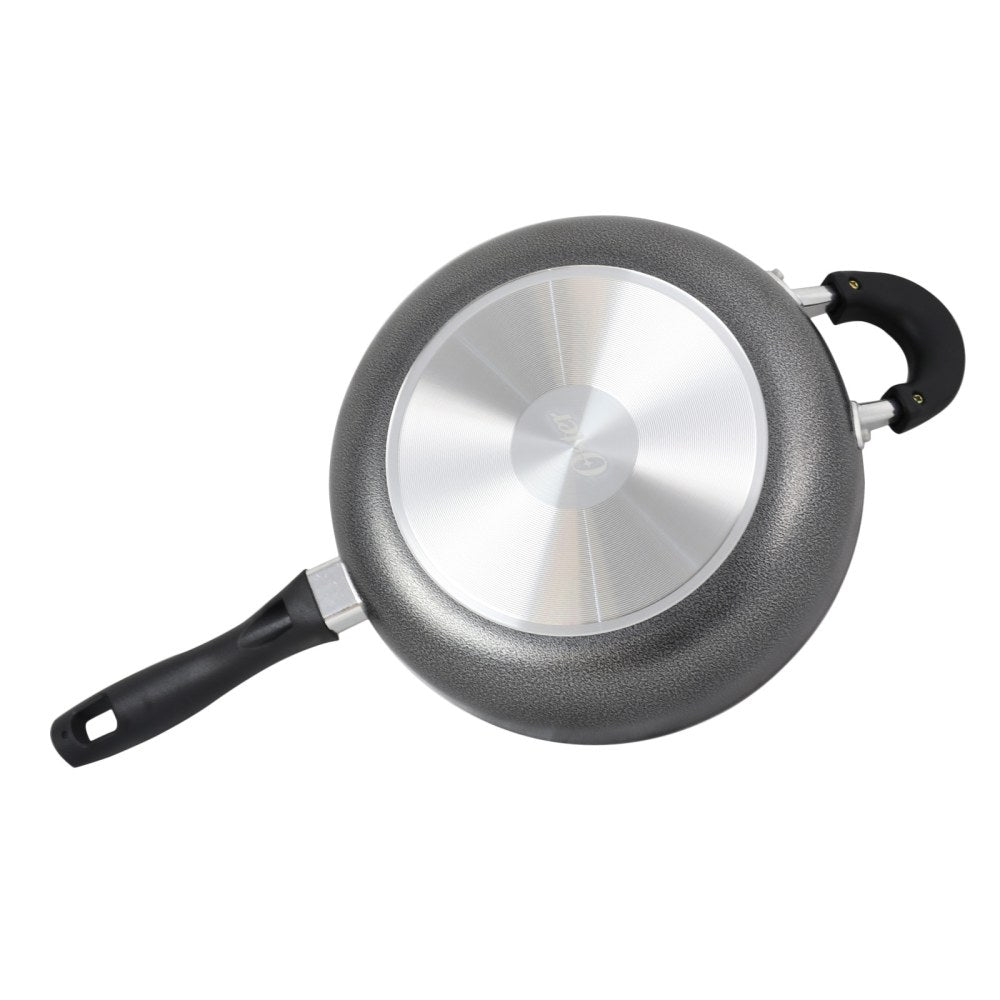 Oster Clairborne 10-1/4in Aluminum Saute Pan, Charcoal Gray