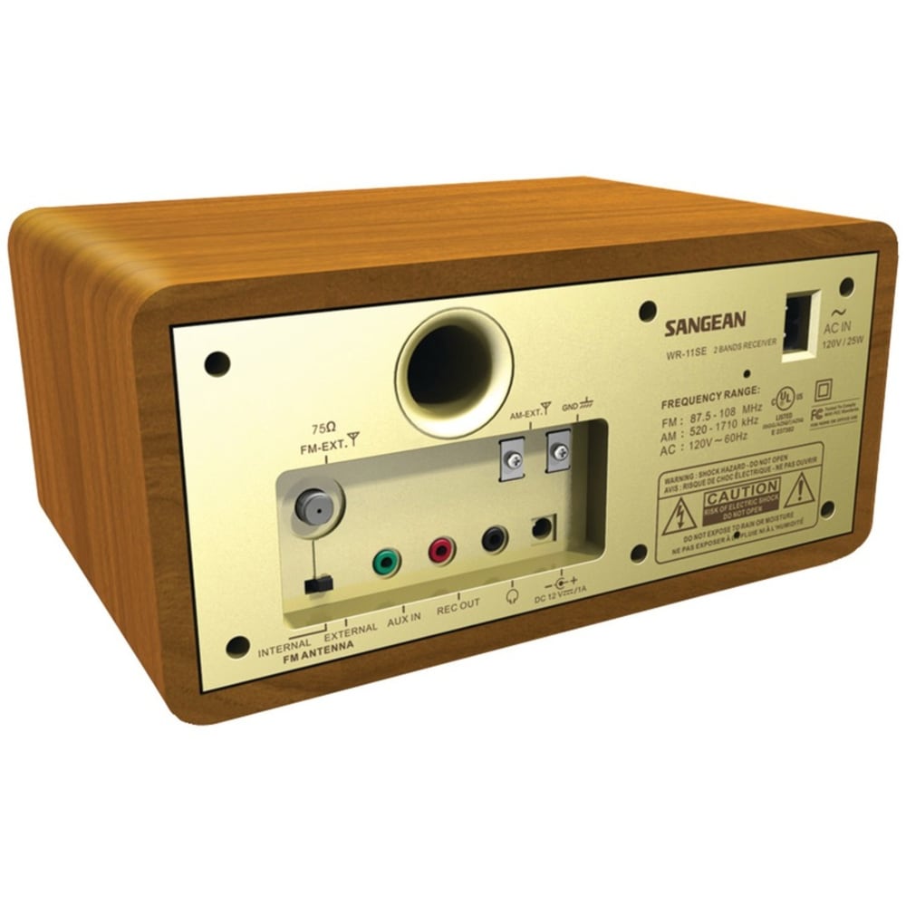 Sangean FM / AM Analog Wooden Cabinet Receiver - Headphone