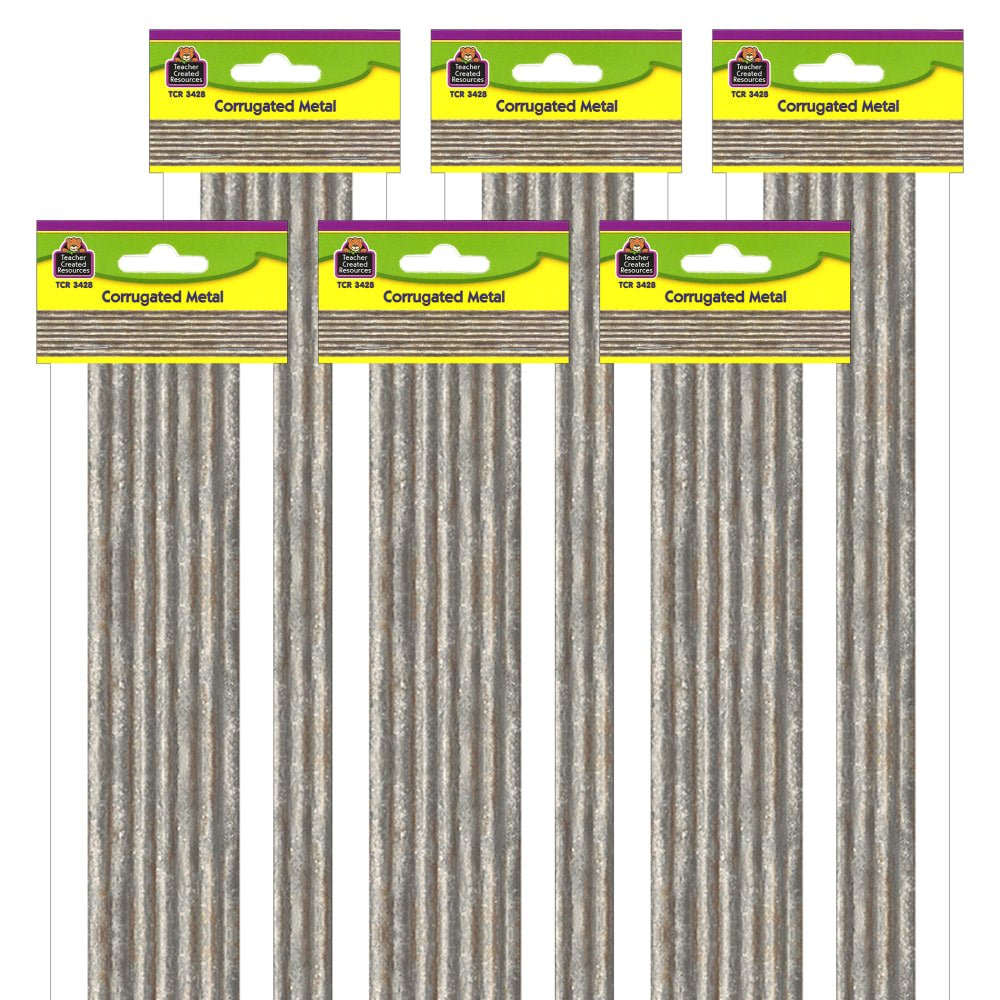 Teacher Created Resources Straight Border Trim, 3ft" x 35ft", Home Sweet Classroom, 12 Boarders Per Pack, Set Of 6 Packs