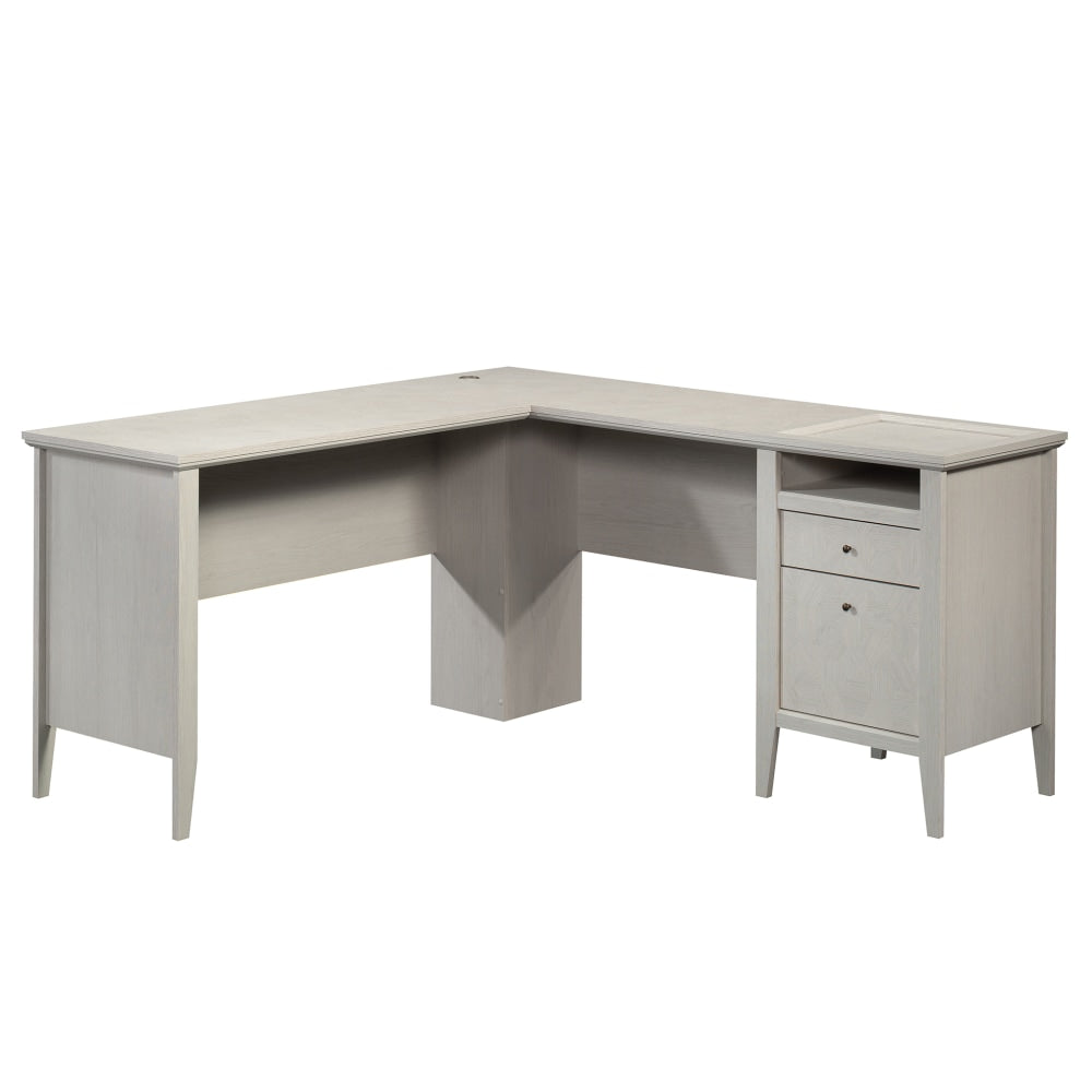 Sauder Larkin Ledge 63inW L-Computer Desk, Glacier Oak