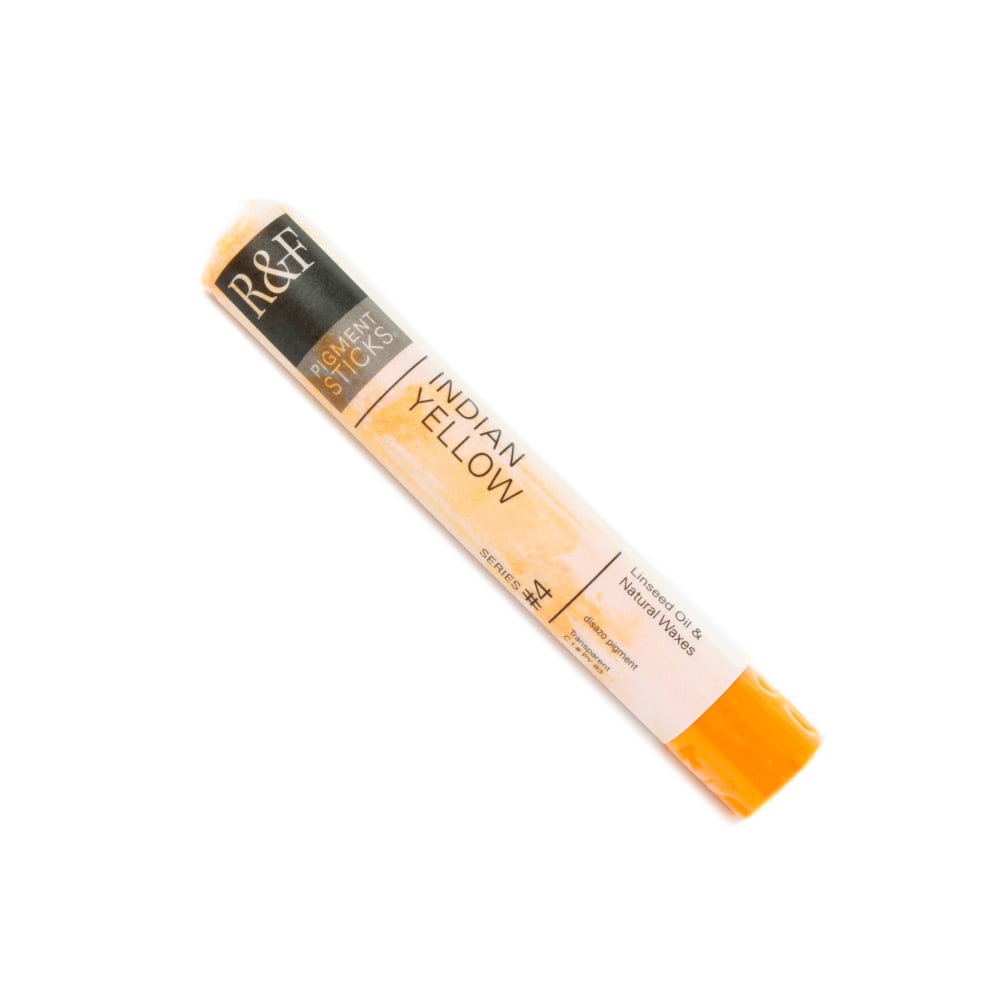 R & F Handmade Paints Pigment Sticks, 38 mL, Indian Yellow, Pack Of 2