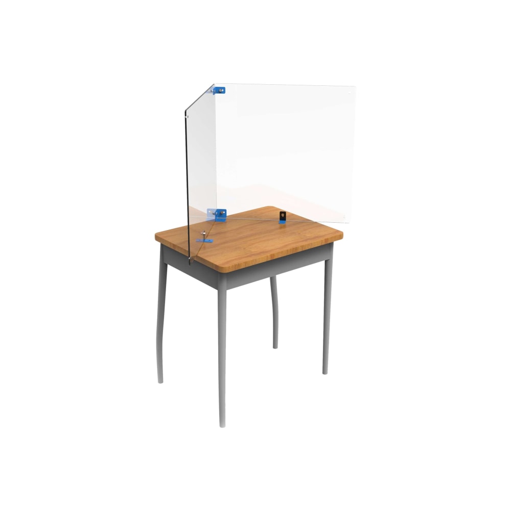 Copernicus L-shaped - Sneeze guard - desk-mountable - 24.02 in x 24.02 in - clear (pack of 2)