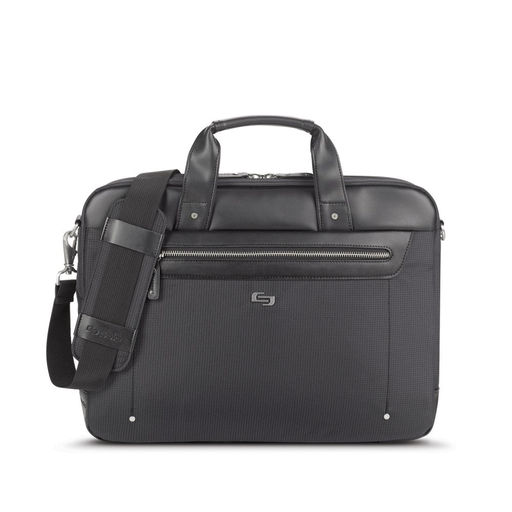 Solo New York Irving Slim Briefcase With 15.6in Laptop Pocket, Black