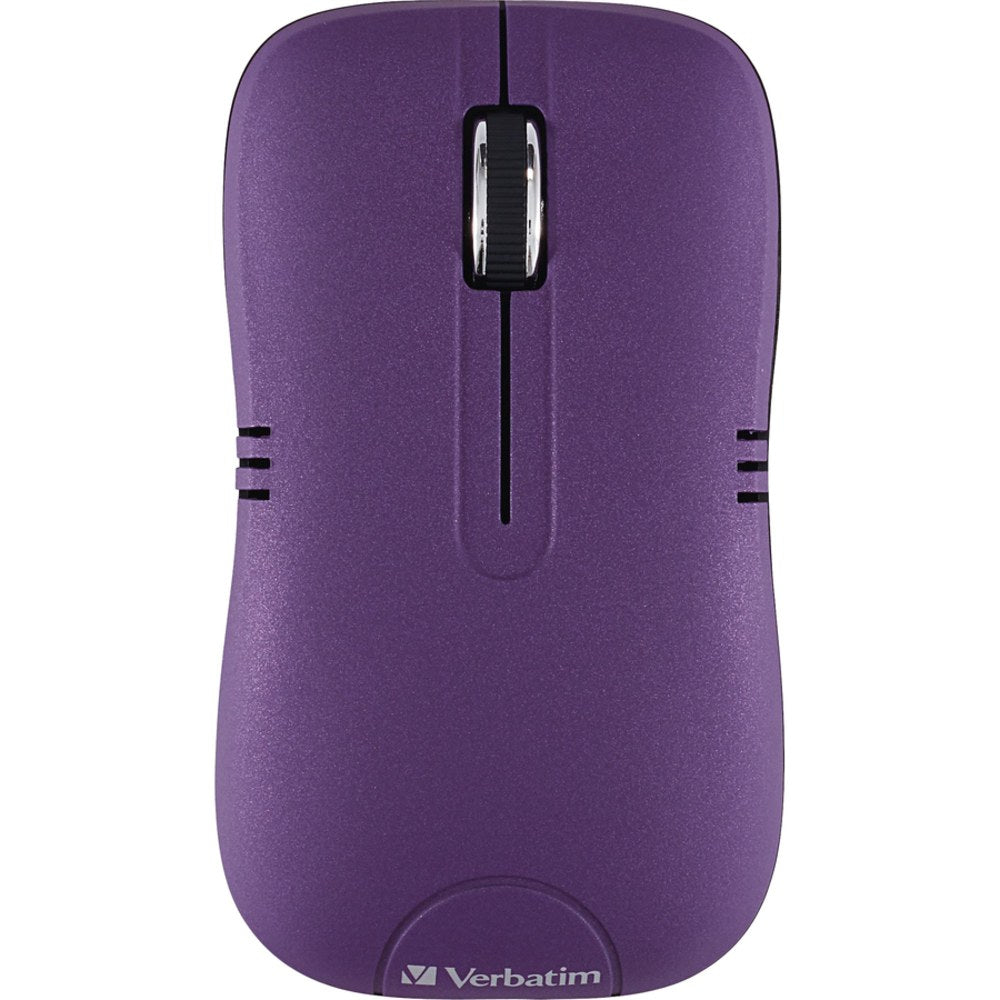 Verbatim Commuter Series USB Type A Wireless Notebook Optical Mouse, Matte Purple