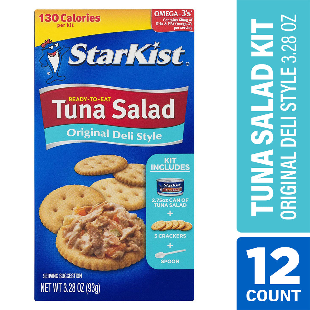 Starkist Original Deli Style Tuna Salad Kit, 3.28 Oz, Pack Of 12 Kits