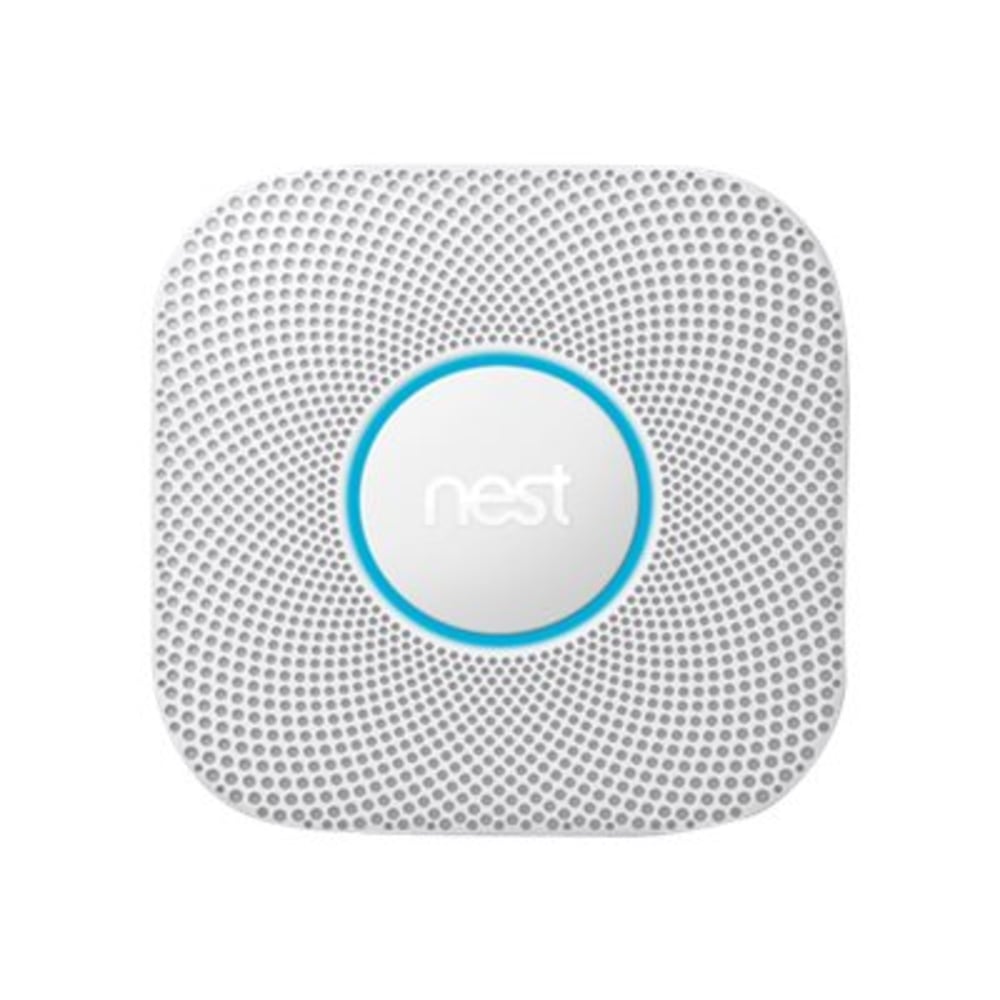 Google Nest Protect Smoke And CO Detector, Wired, 2nd Generation, White