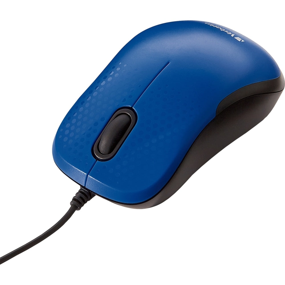 Verbatim Silent Corded Optical Mouse - Blue - Optical - Cable - Blue - USB - Scroll Wheel - 3 Button(s)