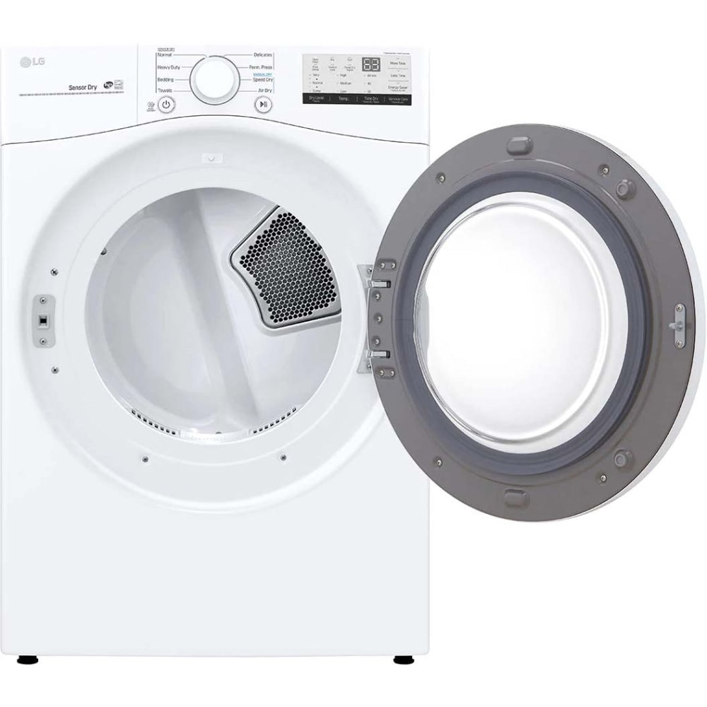 LG 7.4 cu. ft. Ultra Large Capacity Electric Dryer - 7.40 ft³ - Front Loading - Vented - 7 Modes - White - Energy Star