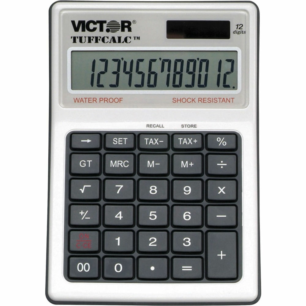 Victor TUFFCALC Desktop Calculator, White