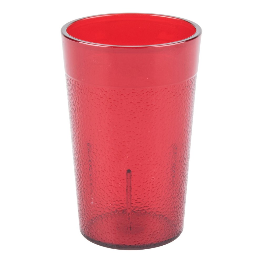 Carlisle Stackable SAN Plastic Tumblers, 5 Oz, Ruby, Pack Of 72