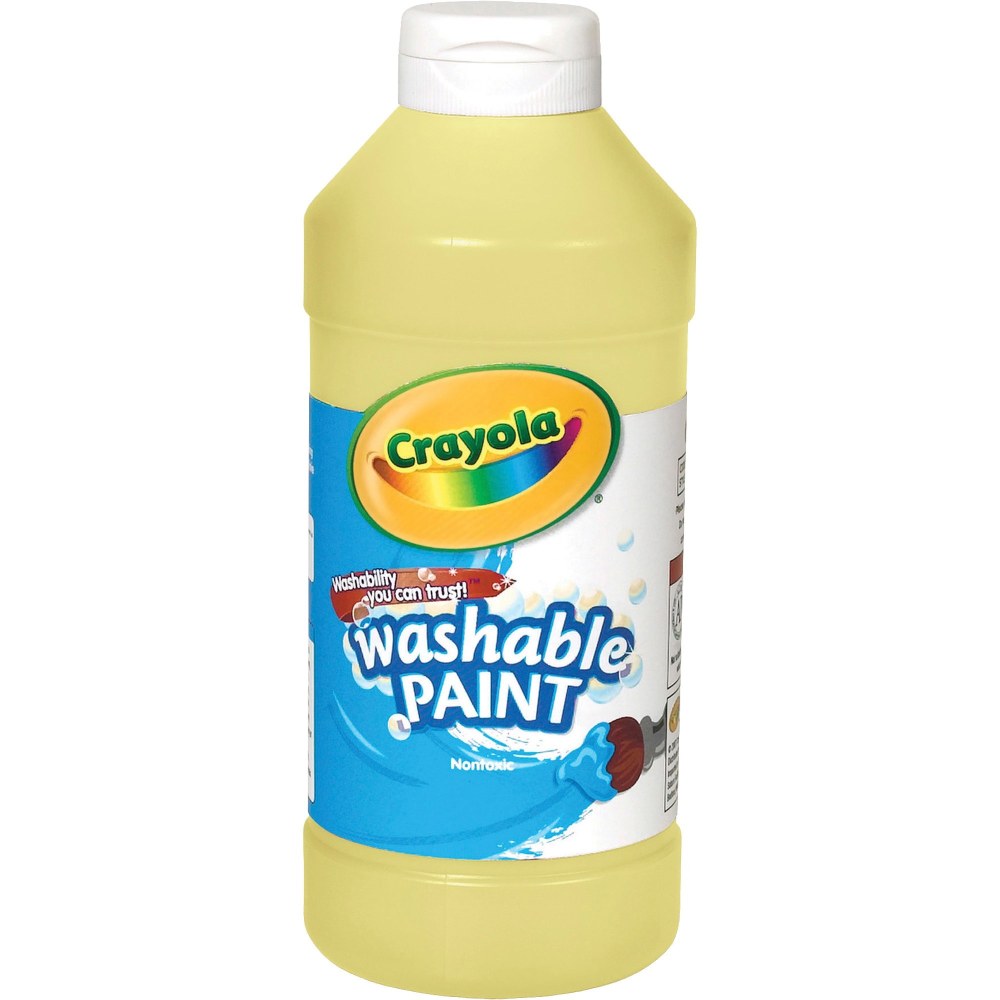 Crayola Washable Paint, Yellow, 16 Oz