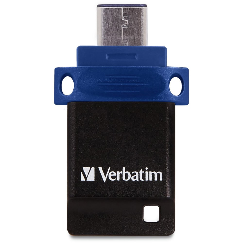 Verbatim 16GB Store "n Go Dual USB 3.2 Gen 1 Flash Drive for USB-C Devices - Blue - 16GB - Blue