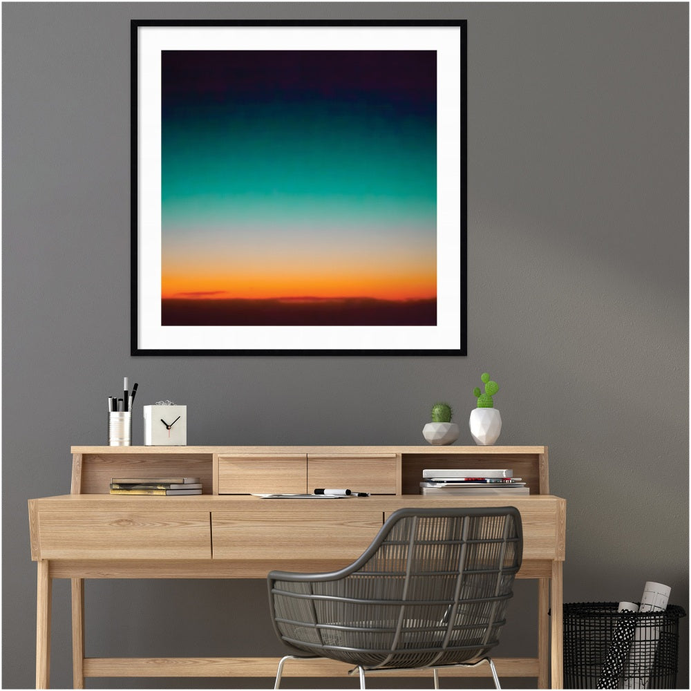 Amanti Art Sunrise Flying by Caroline Mint Wood Framed Wall Art Print, 41inW x 41inH, Black