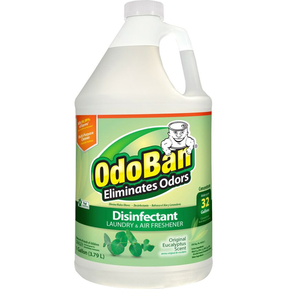 OdoBan Odor Eliminator Disinfectant Concentrate, Eucalyptus Scent, 128 Oz Bottle