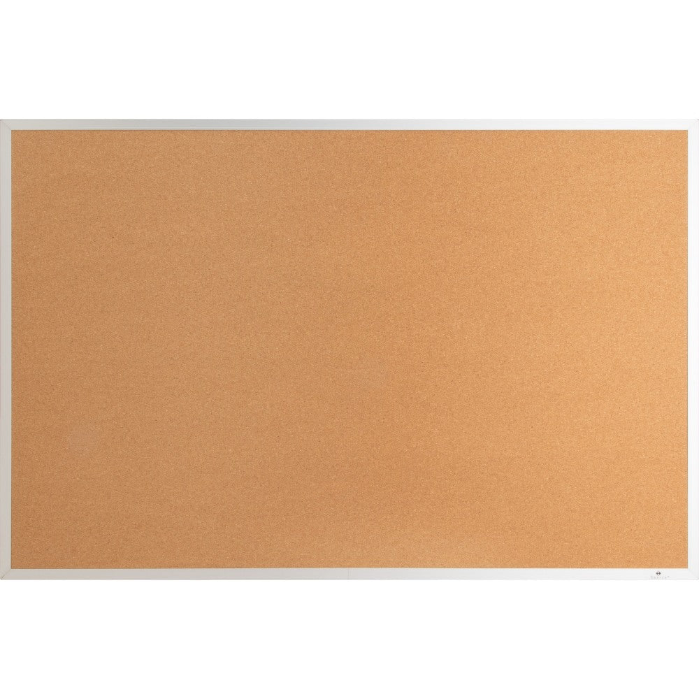 Lorell Basic Cork Board, 24in x 18in, Aluminum Frame With Silver Finish