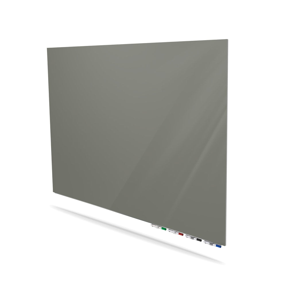 Ghent Aria Low Profile Magnetic Dry-Erase Whiteboard, Glass, 24in x 36in, Smoke