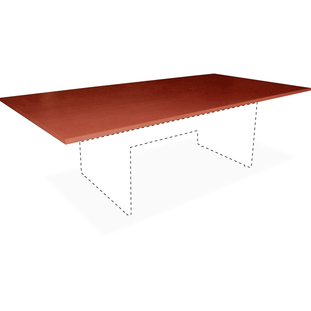 Lorell Essentials Conference Rectangle Table Top, 2-Piece, 96inW, Cherry