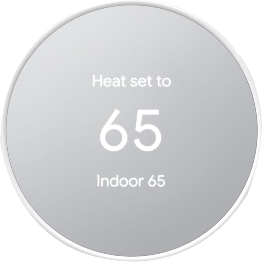 Google Nest HVAC System Programmable Smart Thermostat With Sensor, White