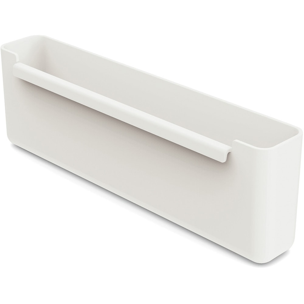 HON Fuse Side Saddle Bin, Small Size, 4in x 12 1/4in x 2 1/8, Designer White