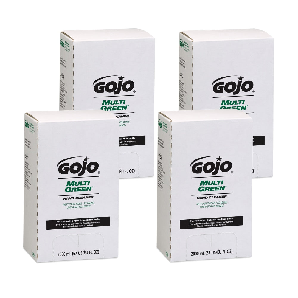 GOJO Multi Green Gel Hand Soap Cleaner, Citrus Scent, 67.63 Oz, Carton Of 4 Bottles