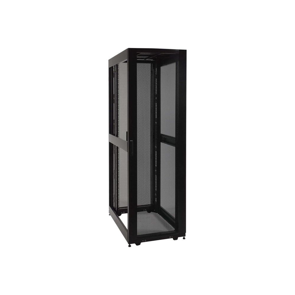 Tripp Lite 42U Rack Enclosure Server Cabinet Doors & Sides Extra-Deep 48in - For Server, LAN Switch, Patch Panel - 42U Rack Height48in Rack Depth - Floor Standing - Black Powder Coat - Steel