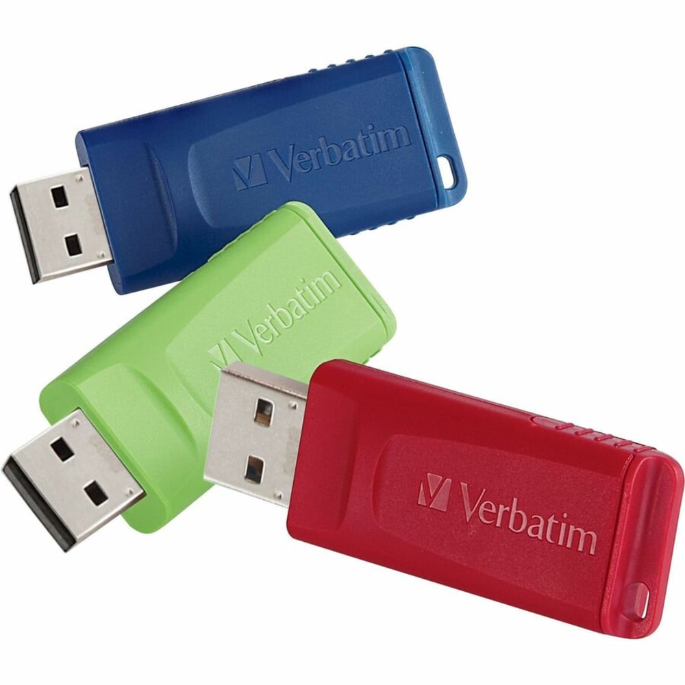 Verbatim Store "n Go 16GB USB 3pk, Red/Blue/Green