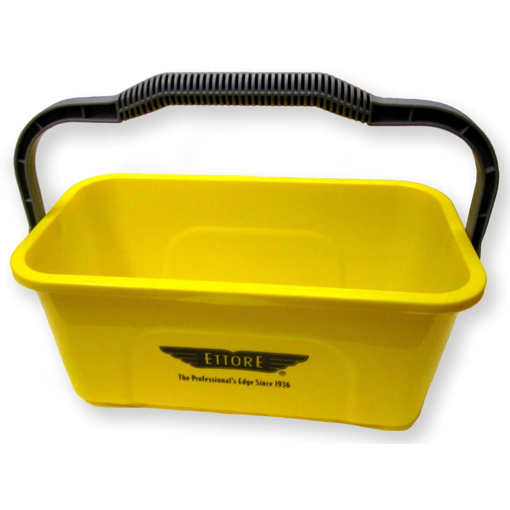 Ettore Super Compact Bucket - 3 gal - Heavy Duty, Sturdy Handle, Compact, Ergonomic Grip - 7.3in x 17.5in - Yellow - 1 Each