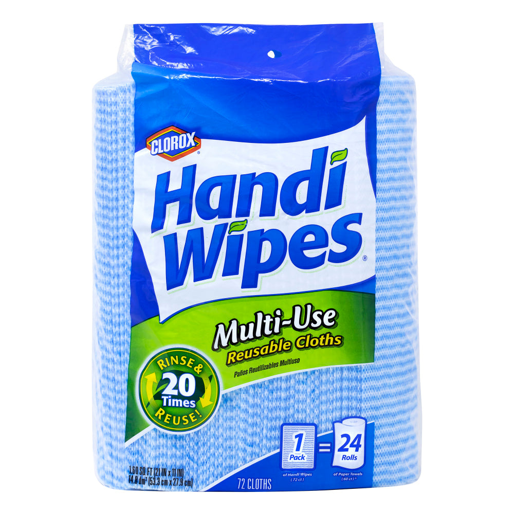 Clorox Handi Wipes Multi-Use Reusable Cloths, Pack Of 72 Cloths